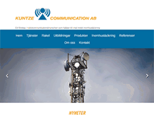 Tablet Screenshot of kuntzeab.se